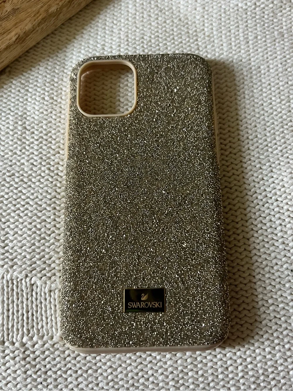 Swarovski | Gold Glitter iPhone 15 Pro Case